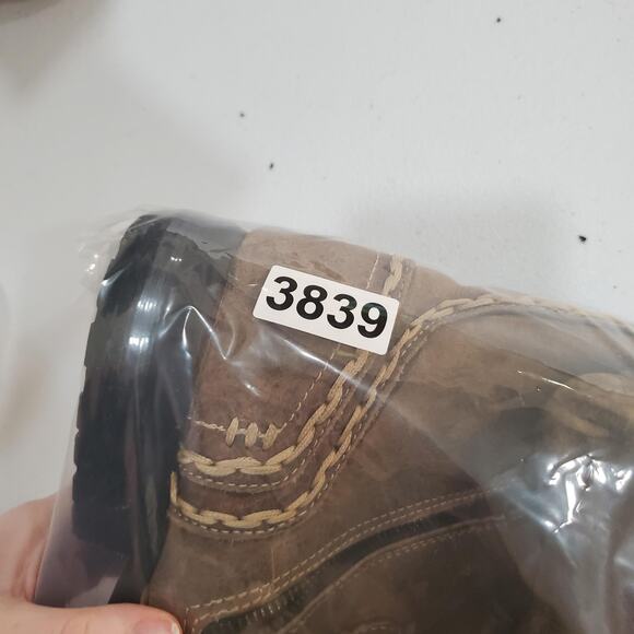 Bed Stu Boots Mens Size 10 Brown Leather Ankle Side Zip Whipstitch Distressed - Picture 11 of 11